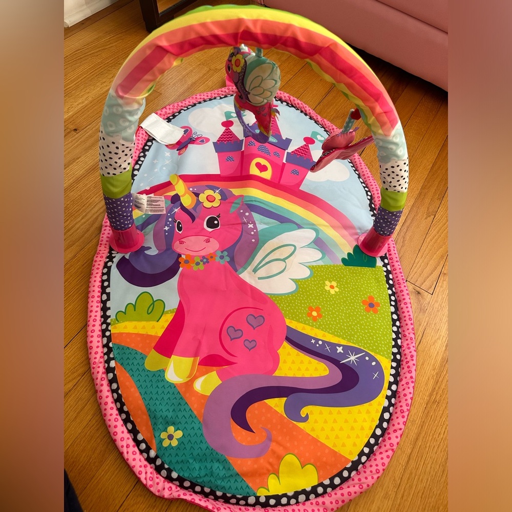 Infantino Explore & Store 3in1 Activity Gym 'Unicorn Design 'Portable Foldable